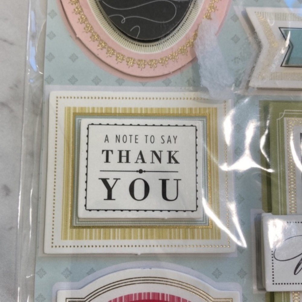 Anna Griffin 3D Stickers Rose Collection Set of 10 NEW - Picture 6 of 12